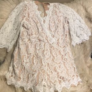 Fashion Nova Loving the lace Romper